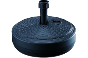 PROSPERPLAST Base de sombrilla de polietileno de 10 kg 39 x 39 x 13 cm en color antracita