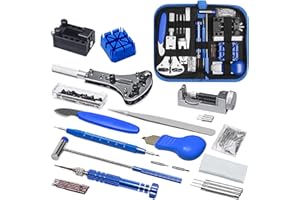 BELONLINK Uhrenwerkzeug Set 185pcs, Profi Uhrmacherwerkzeug Gehäuseöffner, hrenwerkzeug zum Einstellen und Ersetzen des Uhrenarmband mit Benutzerhandbuch, Hochwertige Reparatur Set für Die Meisten Uhrens