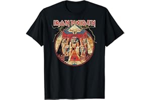 Iron Maiden - Powerslave Lightning Circle Camiseta