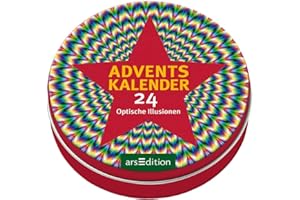 ARS EDITION GMBH Ars Edition Adventskalender in der Dose. 24 Optische Illusionen, Weiß