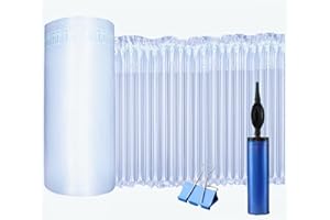 JARLER Bubble Cushioning wrap Roll Packing - Inflatable Air Column Wrap Large Bubble Roll for heavy duty, Shipping Supplies for online store, moving wrapping roll (Clear, 11.8IN x164FT)