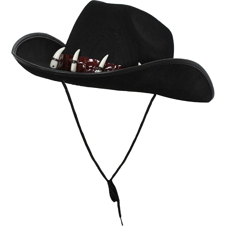 Cowboy Hut Mit Nieten Von WIDMANN – Wilder Westen Partyhut Für Karneval & Mottoparty, Schwarz