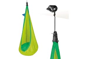 ‎LA SIESTA LA SIESTA® - Joki - Kinder-Hängehöhle aus Bio-Baumwolle mit integrierter Befestigung für sicheren Spielspaß und gemütlichen Rückzugsort – Hochwertige Hängematte für Kinder (Froggy)