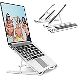 JPARR Laptop Ständer, Multi-Winkel Einstellbar Notebook Computer Ständer, Faltbar Belüftet Laptopständer Kompatibel mit Alle 