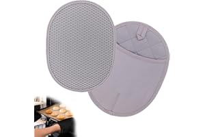 VIECHOES Presine da Cucina, presina da cucina,presine silicone da cucina,Resistente al Calore Fino a 500°C Guanti da Forno,Portapentole da Cucina Resistenti al Calore,per Cucinare Aiuto da Cucina (grigio)