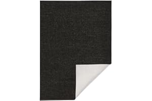 HANSE HOME bougari dywan dwustronny do użytku wewnątrz i na zewnątrz, kolor czarny, kremowy, 80 x 250 cm