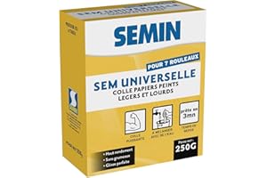 SEMIN Sem-Universelle, Colle en Poudre pour Papiers Peints Légers et Lourds, Intérieur, Boite 250 g