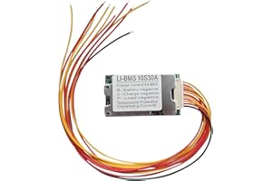 SIRYDER BMS 36V 10S 30A Batterie Lithium-ION Carte de Protection Carte de Protection Cellule Lithium-ION 18650 Carte de Protection 10s avec Fonction D'équilibrage de Batterie