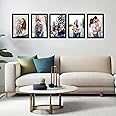 Amazon Brand - Solimo A4 Size Photo Frame Set of 5 | Wall-Mount | Plexi Glass | Frame For Home and Office Decoration | 8x12 Inches (Black)