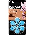 Duracell size 675 Hearing Aids batteries (pack of 6) +50% Extra Life, Easy Installation, 100% recyclable packaging, guaranteed 4 years in storage