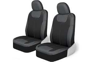 Motor Trend M224 Charcoal Gray Devil's Symmetry Premium Fabric Car Seat Covers for Automotive - Polyester Interior Protection