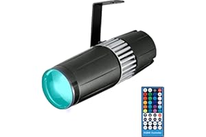 SENLAN LED 15W RGBW 4-in-1 pin spot light - bühne und licht durch infrarot fernbedienungen