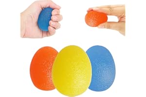 ICOUVA Gel Hand Balls [3PCS], Therapy Exercise Gel Squeeze Balls for Arthritis Hand,Finger,Grip Strengthening and Stress Relief