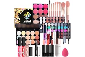 MKNZOME Kit per Trucco Completo, 26 Pezzi Cosmetico Valigetta per Principianti con Ombretti Correttore Rossetto Lucidalabbra Fard ecc - Sorpresa Regalo Trousse di Trucchi, per l'uso quotidiano e viaggio#6