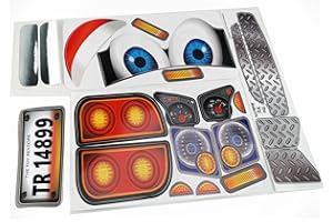 THE TOY RESTORE Toy Restore Replacement Stickers Fits Older Little Tikes Cozy Coupe Truck with Eyes on The Dash