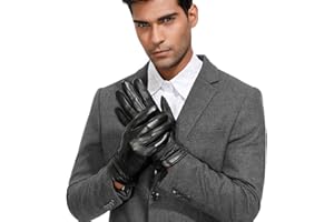 Acdyion Winter Handschuh Herren Warm Touch Screen Echtleder Handschuhe Outdoor Fahren Warme Offizielle Kleiderordnung Winterhandschuhe