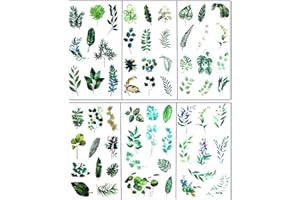 FURU 6pcs Feuilles Résine Résine époxy Autocollant Moule Matériaux De Remplissage De Matériau De Remplissage Fabrication De Bijoux