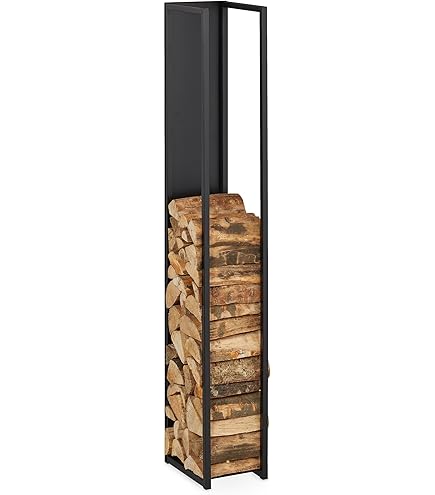 Onlyfire 28" Metal Firewood Rack, Outdoor/Indoor Heavy Duty Log Stores, Log Rack For Fireplace