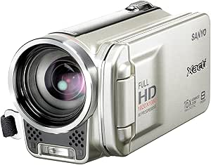 Sanyo Xacti VPC-FH1EX Full HD-Camcorder (SD/SDHC-Card, 10-Fach Opt. Zoom, 8 Megapixel, 7,6 cm (3 Zoll) Display)