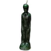 Voodoo Kerze 'Mann Weiß' – Hoodoo Ritualkerze Zur Anziehung, 200x55 Mm, Mit Anleitung