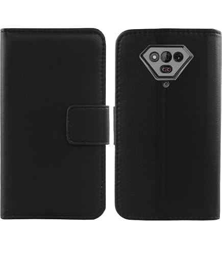 Ulefone Armor X13 Flip Hülle - PU Leder Handyhülle Mit Sichtfenster & Magnetverschluss (Blau)