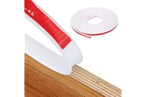 ‎QUARKZMAN QUARKZMAN Kantenumleimer Selbstklebend, 12mm x 6m Flexibles Kantenschutz Selbstklebend U-Förmig TPE Kantenband für Schrankkanten, Abschlussleiste, Arbeitsplatten, Weiß