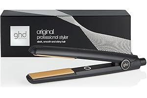 ghd - Lisseur cheveux ghd original - Fer à lisser professionnel (Noir) - Cheveux lisses, doux et brillants, sans chaleur extrême - Lisseur boucleur, design arrondi - Idéal pour tous types de cheveux