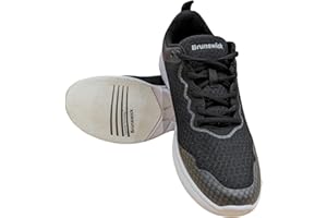 EMAX | Brunswick - Bowling-Schuhe Männer | Herren Bowling-Schuh | Tradition Black & Classic White