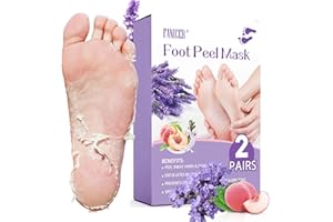 NAILPRETTY 2 Paires Masque Pied, Masques Pieds Peeling Exfoliant, Masques Pour Nourrissants, Exfoliant Masque Pied Pour Femmes Hommes, Beauté Des Pieds, Skin Care (PêChe Et Lavande）