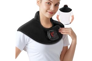 ‎COMFYTEMP Comfytemp Kabellos gewichtetes Heizkissen für Nacken Schulter mit Akku 36Wh, 1,1 kg Nackenwärmer Schulterwärmer mit 3 Temperaturstufen, 52x25 cm Wärmekissen mit Abschaltautomatik