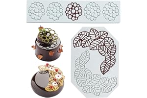YapitHome 2 Pezzi Stampi in Silicone per Dolci,Fondente in Silicone Stampo Pizzo per Dolci per Decorazione di Torte,Cioccolato,Resina,Burro