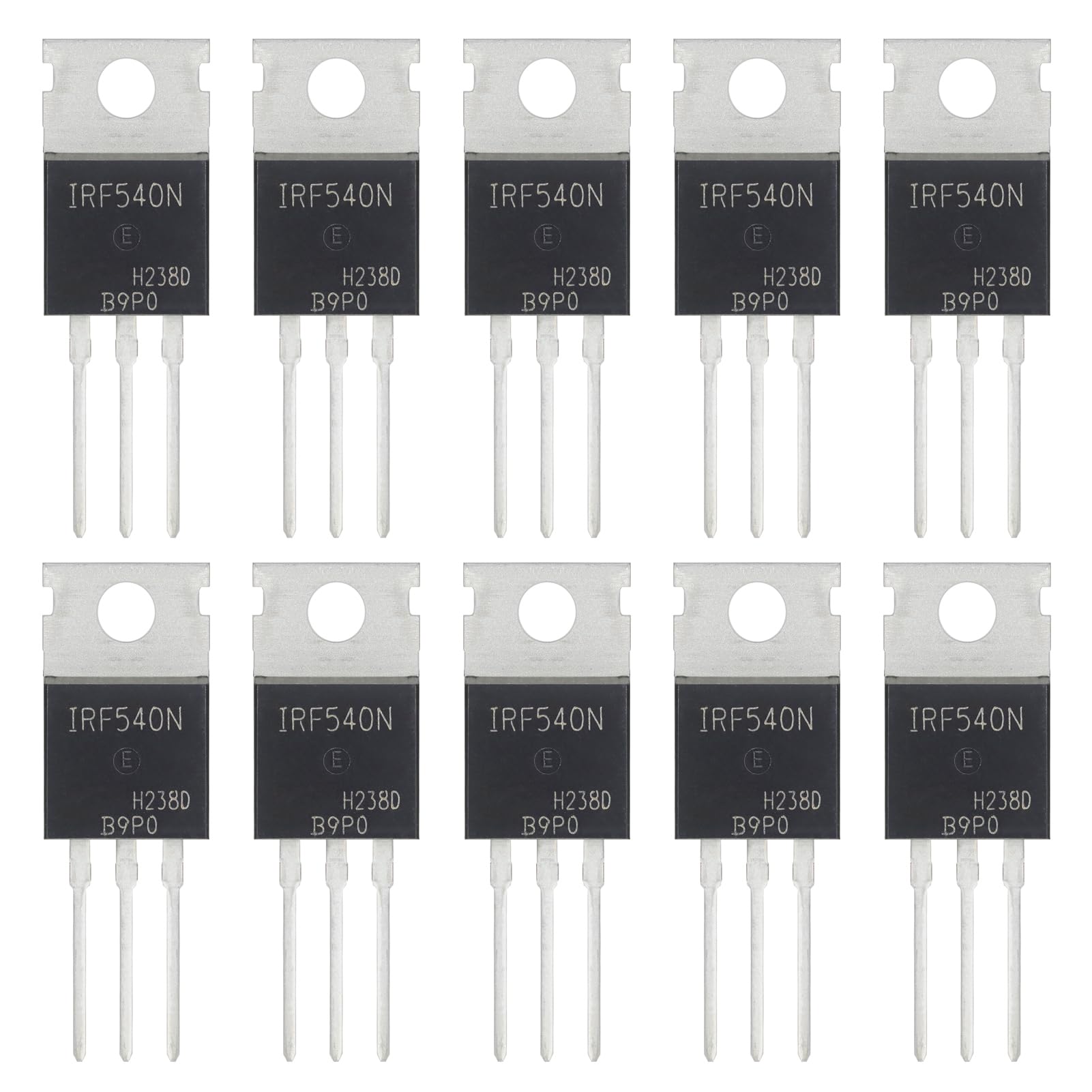 ALLECIN IRF540 IRF540N MOSFET Transistors 33A 100V IRF520NPBF N-Channel Power Transistor 33 Amp 100 Volt TO-220 (Pack of 10pcs)