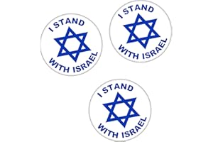 BAKED BEAN STORE 3 PACK - I stand with Israel - 59mm Badge
