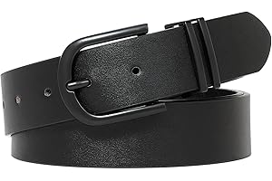 XZQTIVE Fashion Women’s PU Leather Belts For Jeans Ladies Retro Vintage Waist Belt For Pants Dress Belt with Metal Pin Buckle