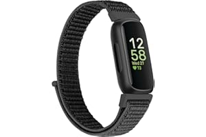 Larbolu Bracelets en nylon compatibles avec Fitbit Inspire 3/Inspire 2/Inspire HR/Ace 3/Ace 2 Sangles de rechange respirantes pour sport, bracelet en nylon à boucle pour homme et femme
