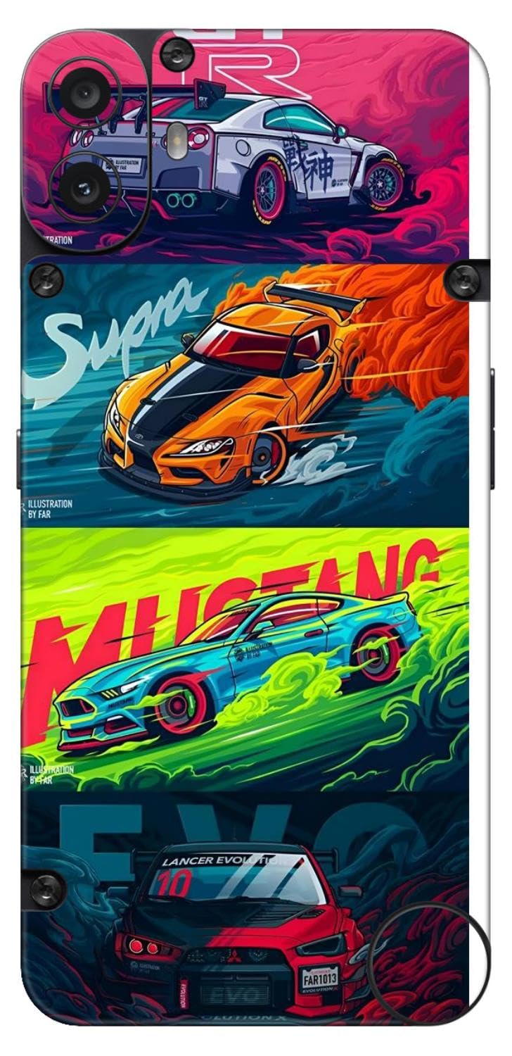 WRAP CRAFT Mobile Skins Compatible with Nothing CMF Phone 1 5G Skin Not Back Cover, Camera & Back Protector Mobile Skin Wrap; Nothing CMF Phone 1 5G-KE-63