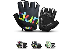 KONVINIT Guanti Ciclismo per Bambini Antiscivolo Guanti da Bicicletta per Ragazzo Ragazza 2-10 Anni Bici Estivi MTB BMX per Equitazione Bicicletta Skateboard Pattini a rotelle