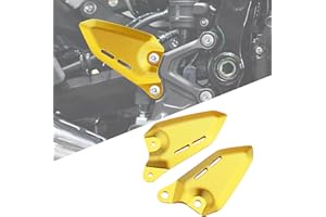 LEDISHUN Motorcycle Accessories Foot Peg Footrest Rear set Heel Plates Guard Protector compatible with Kawasaki Z900RS z900 rs Z900RS Cafe 2018 2019 2020 2021 2022 2023 (Gold)