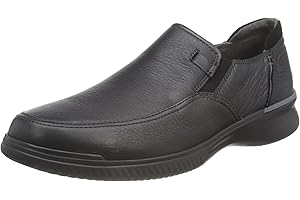 Clarks Donaway Step, Mocassino Uomo, Nero (Pelle Nera), 42.5 EU Larga