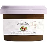 Dolcincasa-Pasta di Nocciole Mortarella 100% pura per Gelati, Creme, per Caffè e usi vari in Pasticceria 500g