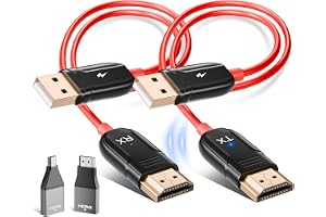 Trådlös HDMI-Sändare och Mottagare - 1080P HD-Satellitmottagare för Streaming Av Video och Ljud Från Bärbar Dator, PC Till HD