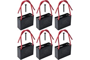 GTIWUNG 6 sztuk CBB61 3uF 450 V AC 50/60 Hz wentylator silnikowy kondensator biegowy 3uf kondensator wentylator sufitowy kondensator rozruchowy kondensator wentylatorów