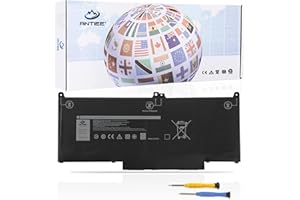 ANTIEE MXV9V Laptop Batería para DELL Latitude 5300 5310 7300 7400 E5300 E5310 E7300 E7400, Latitude 5300 2-in-1/5310 2-in-1 Inspiron 7300 7306 2-in-1 Series 829MX 0829MX 5VC2M 05VC2M 7.6V 60Wh