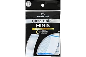 WALKER TAPE Walker's Ultra Hold Minis Adhesive Tape Strips 72 Pack - Lace Wigs & Toupees