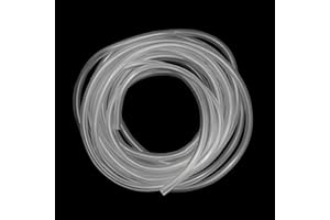 iMeistek Tuyau flexible en plastique, 3 mm x 6 mm x 6 m de long, PVC de qualité alimentaire, tube en vinyle transparent pour le transfert d'eau et d'air