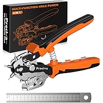 Pinza Fustellatrice Per Fori - 6 Misure Da 2 A 4.5mm, Per Pelle E Cuoio - Foto 8