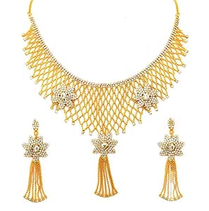 Full Neck Gold Plated Necklace Set 