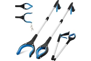 Torven Szczypce chwytakowe dla seniorów, 83 cm, aluminiowe szczypce do śmieci, składane chwytaki dla seniorów