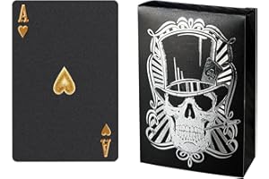 BIERDORF Playing Cards Waterproof Poker Cards- Black Diamond Professional Plastic Standard Playing Card Decks Designer Novelty-Silver