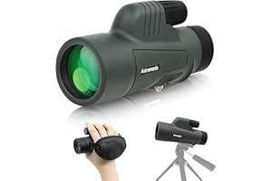 Astromania 8x42 BAK4 High Power Prism Monocular Waterproof Compact Handheld Monoscope for Bird Watching Travel Gifts for Men
